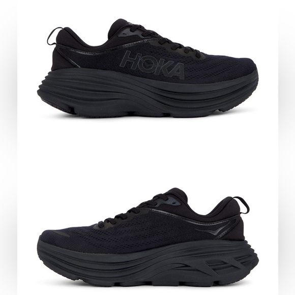HOKA M Bondi 8 Size Mens 10.5/Womens 11.5 in black black NEW